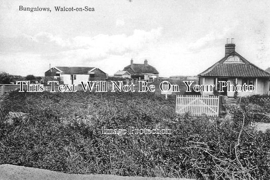 NF 3816 - Bungalows, Walcot On Sea, Norfolk c1920
