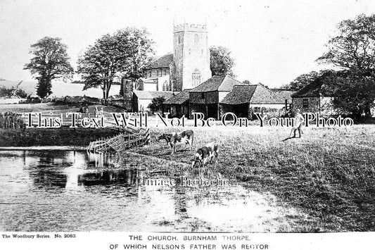 NF 3824 - The Church, Burnham Thorpe, Norfolk c1906