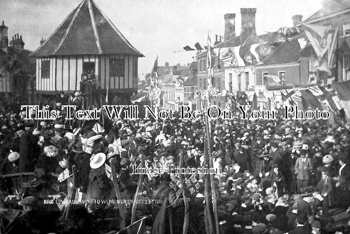NF 3830 - King Edward VII Royal Visit To Wymondham, Norfolk 1909