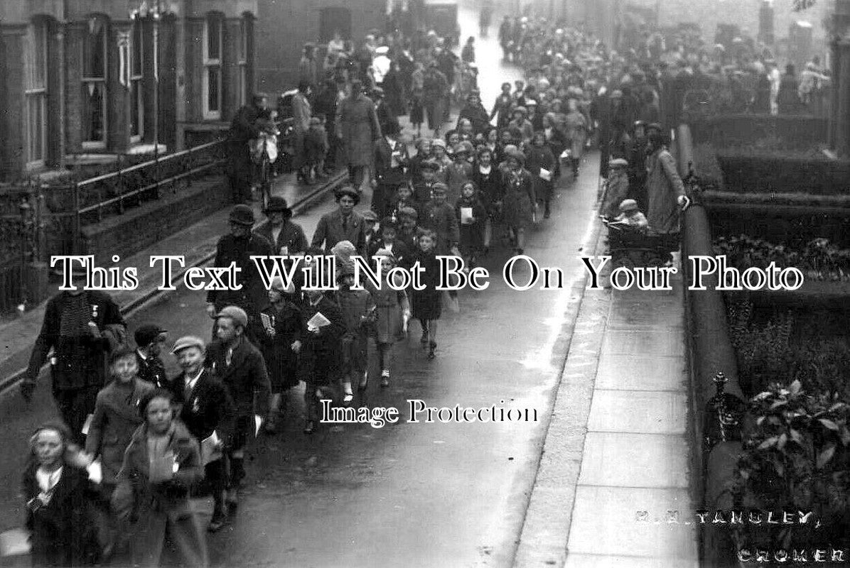 NF 3849 - Childrens Procession, Cromer, Norfolk