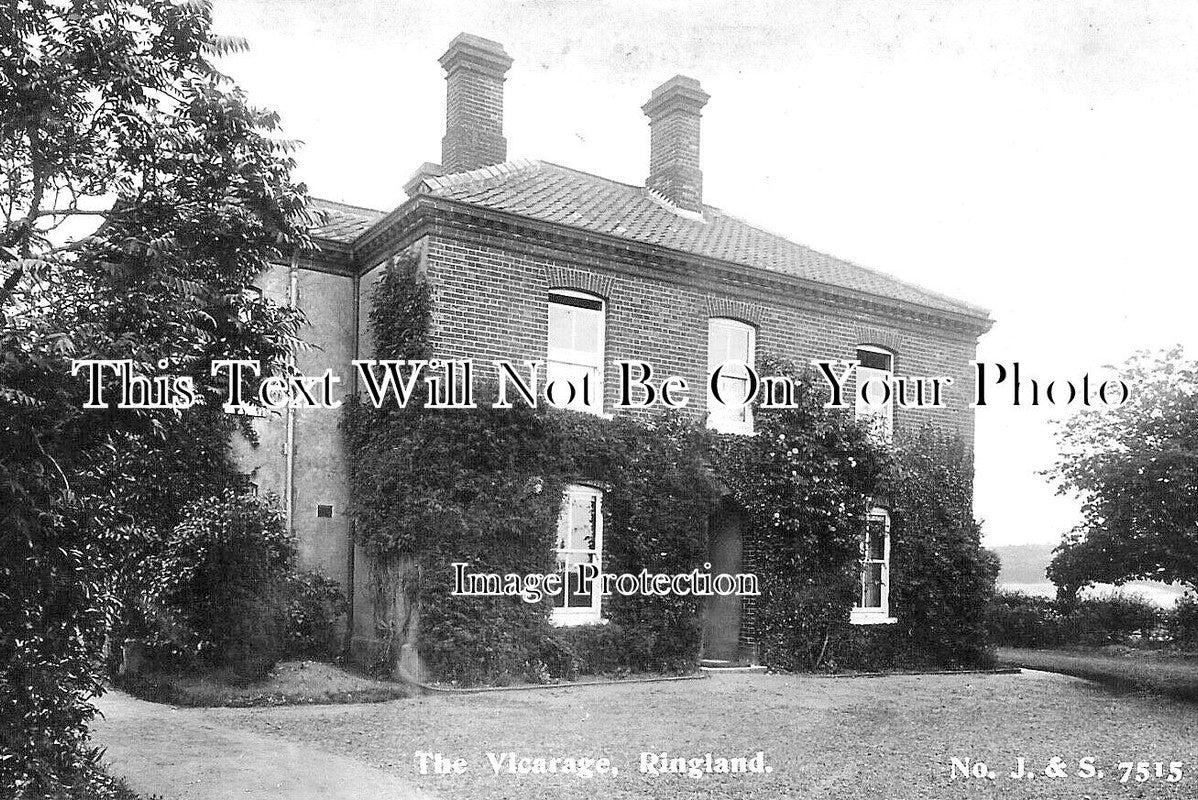 NF 3868 - The Vicarage, Ringland, Norwich, Norfolk c1914
