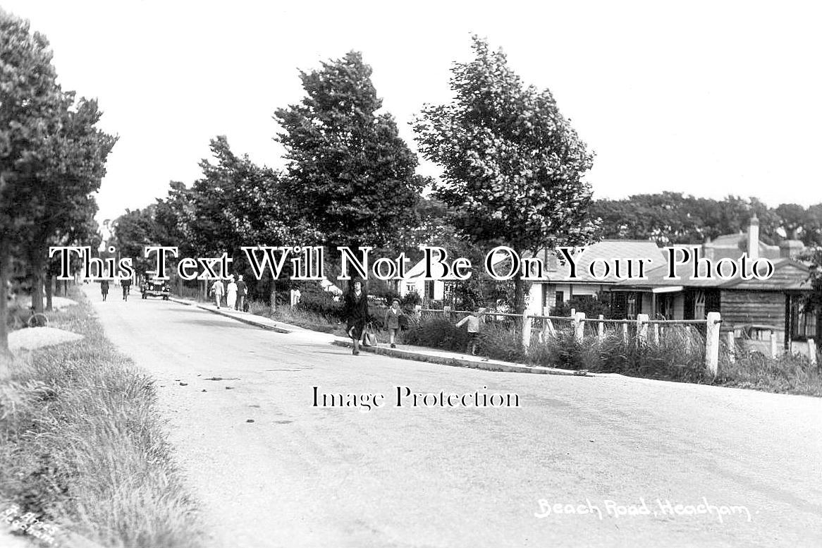 NF 3872 - Beach Road, Heacham Near Hunstanton, Norfolk c1932