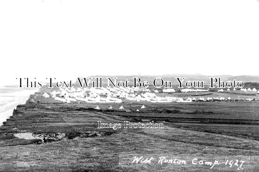 NF 3891 - West Runton Military Camp, Norfolk c1927