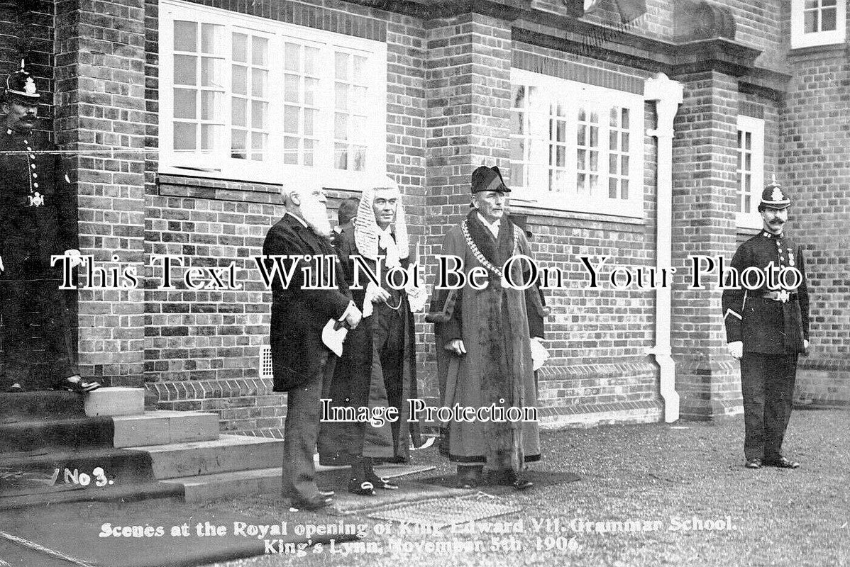 NF 3896 - Royal Opening Of King Edward VII Grammar School, Kings Lynn 1906