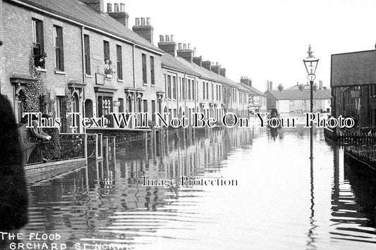 NF 3931 - The Flood, Orchard Street, Norwich, Norfolk 1912
