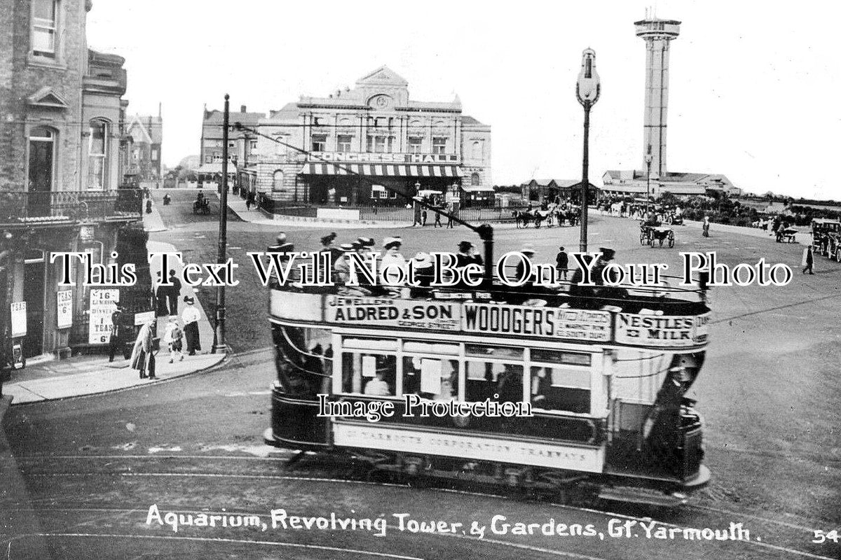 NF 3955 - Aquarium, Revolving Tower & Gardens, Great Yarmouth, Norfolk