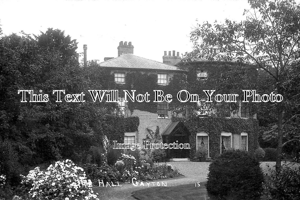 NF 3968 - Gayton Hall, Norfolk c1912