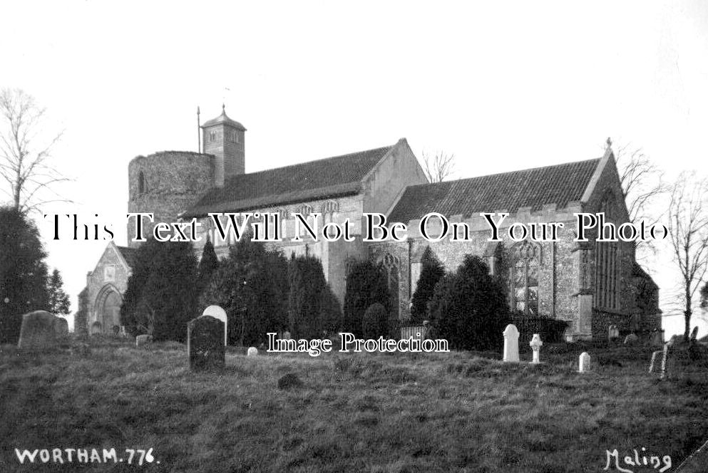 NF 3996 - Wortham Church, Norfolk c1912