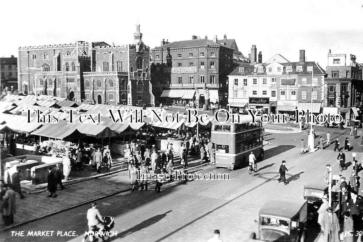 NF 3999 - The Market Place, Norwich, Norfolk