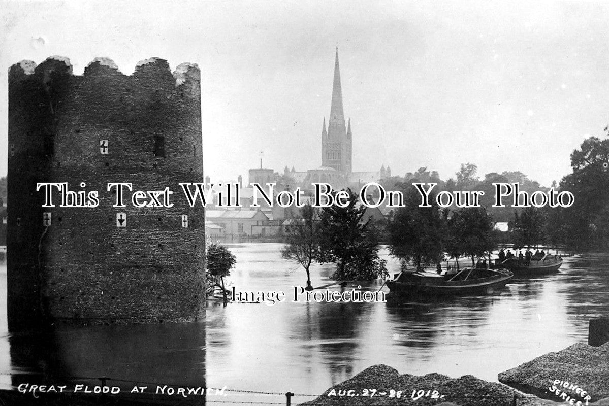NF 400 - The Great Flood Of Norwich, Norfolk 1912