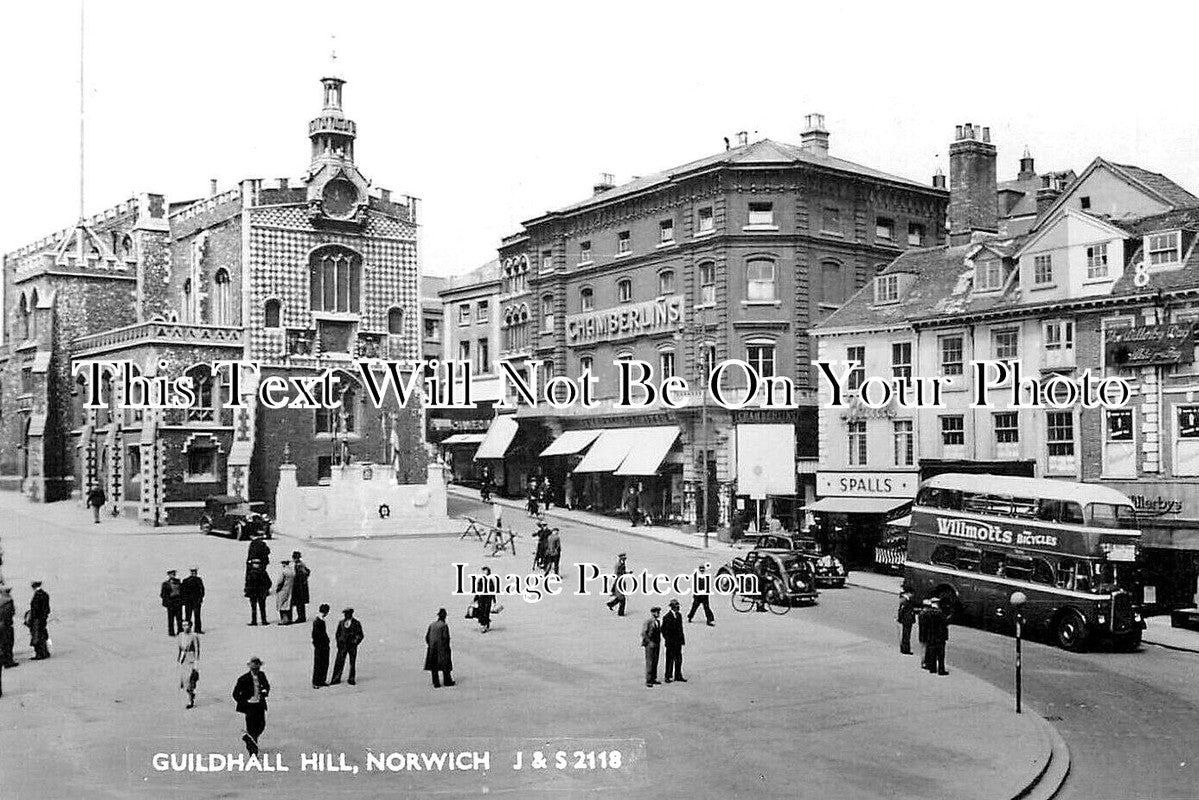 NF 4012 - Guildhall Hill, Norwich, Norfolk