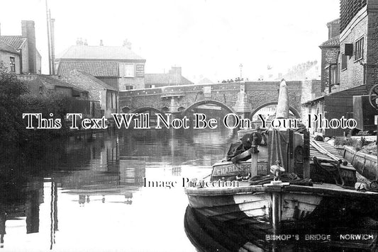 NF 4077 - Bishops Bridge, Norwich, Norfolk c1905