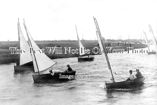 NF 4079 - Sailing Dinghies, Norfolk Broads