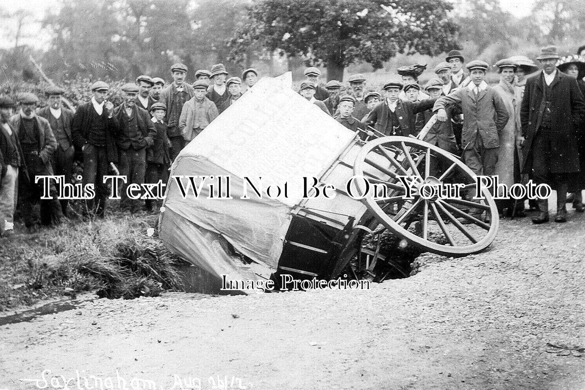 NF 4094 - Saxlingham Horse Cart Accident, Norfolk 1912