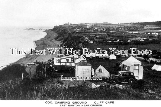 NF 4160 - Cox Camping Ground, Cliff Cafe, East Runton, Norfolk
