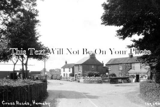 NF 4168 - Cross Roads & Post Office, Hemsby, Norfolk c1927