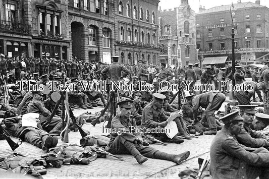 NF 4172 - Military In Norwich Market Place, Norfolk
