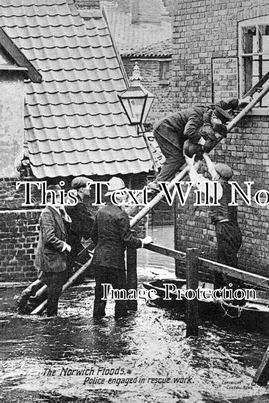 NF 4178 - The Norwich Floods, Norfolk 1912