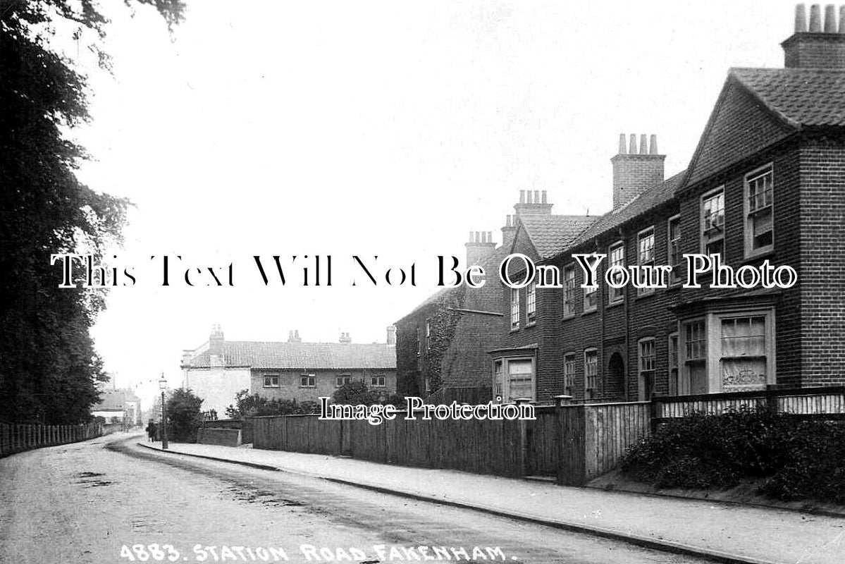 NF 4220 - Station Road, Fakenham, Norfolk c1919