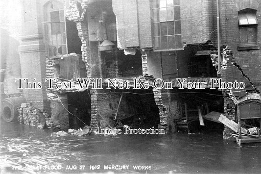 NF 4295 - The Great Flood, Mercury Works, Norwich, Norfolk 1912
