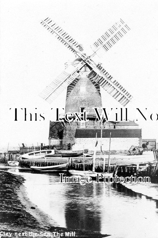 NF 4314 - Cley Next The Sea Mill, Windmill, Norfolk c1910