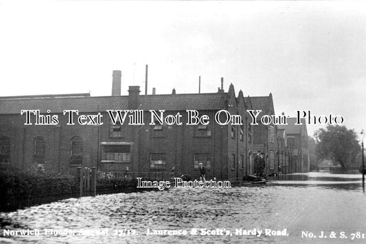 NF 4331 - Laurence & Scotts, Hardy Road, Norwich Floods, Norfolk 1912