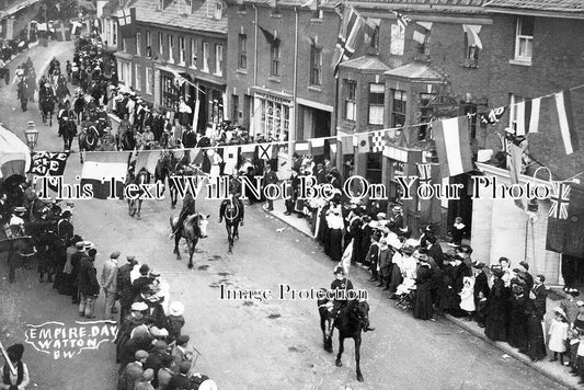 NF 4346 -Empire Day, Watton, Norfolk c1907
