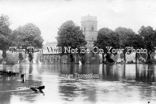NF 437 - Trowse Church, Flood, Norwich, Norfolk 1912