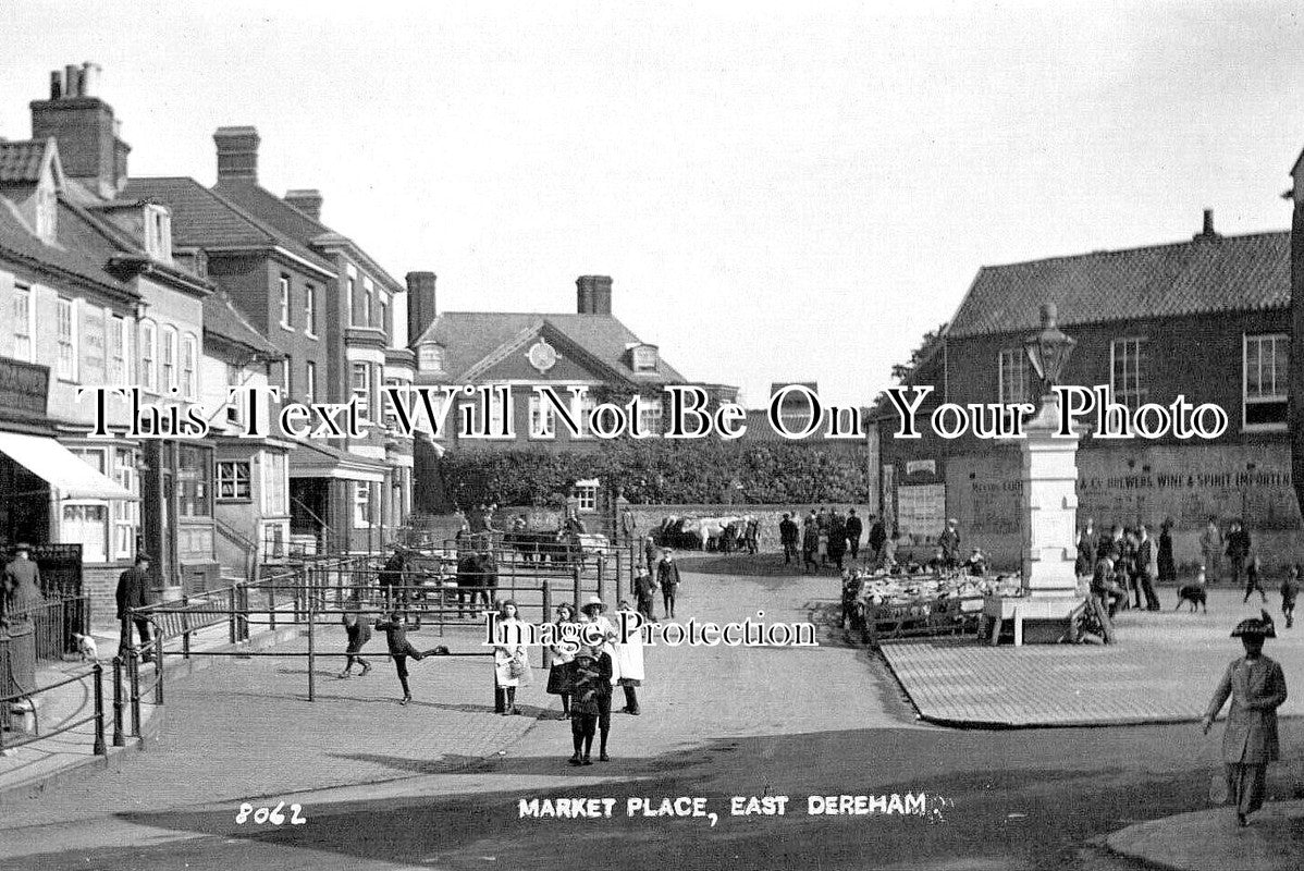 NF 4519 - Market Place, East Dereham, Norfolk c1920