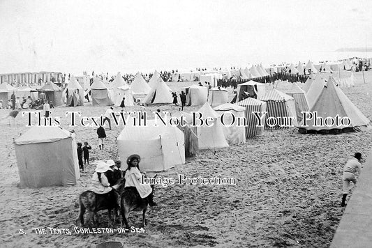 NF 46 - The Tents & Donkeys, Gorleston, Norfolk c1911