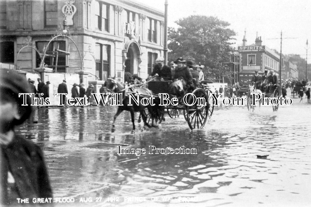 NF 482 - Prince Of Wales Road, Norwich Floods, Norfolk 1912