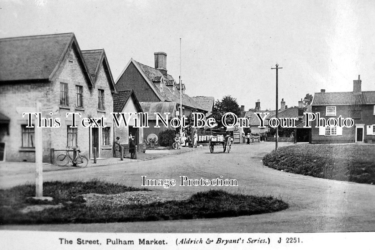 NF 486 - The Street, Pulham Market, Norfolk c1917