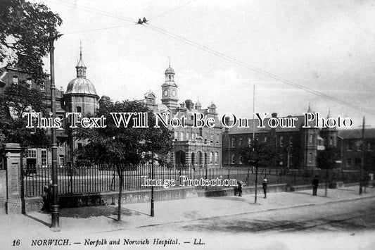 NF 492 - Norfolk & Norwich Hospital, Norwich, Norfolk c1914