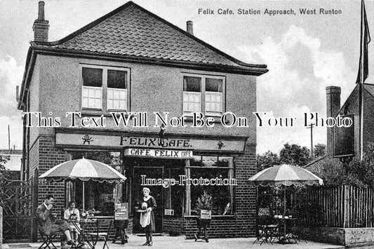 NF 495 - Felix Cafe, Station Approach, West Runton, Norfolk c1930