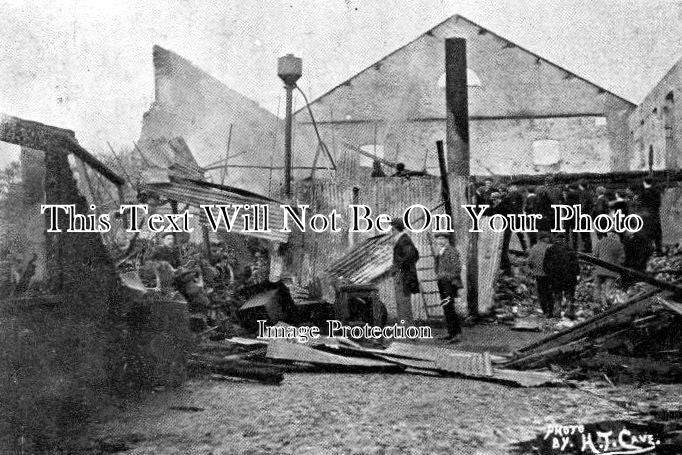 NF 504 - The Great Fire At Hobbies, Dereham, Norfolk 1907