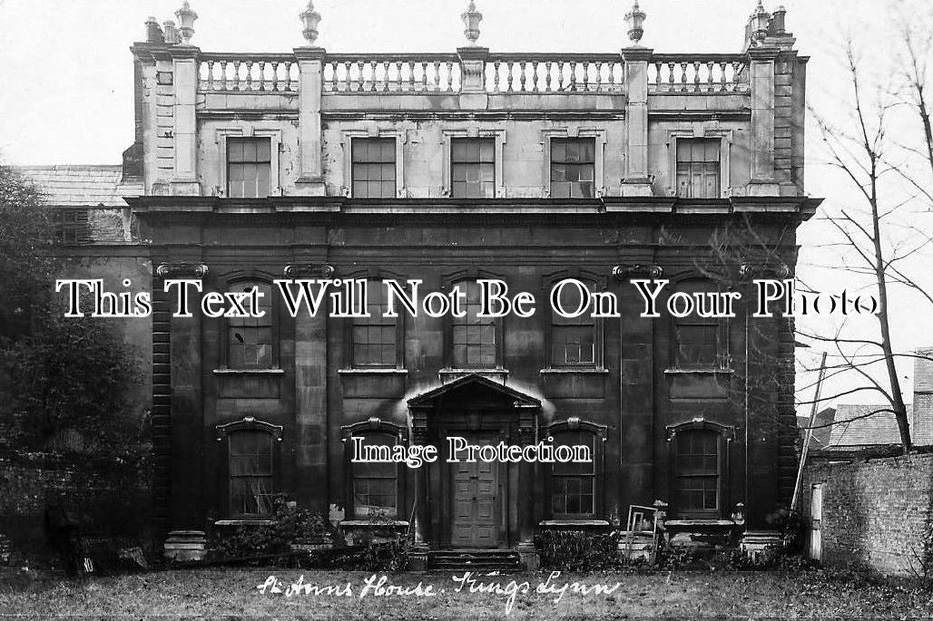 NF 536 - St Ann's Country House Before Demolished, Kings Lynn, Norfolk c1914