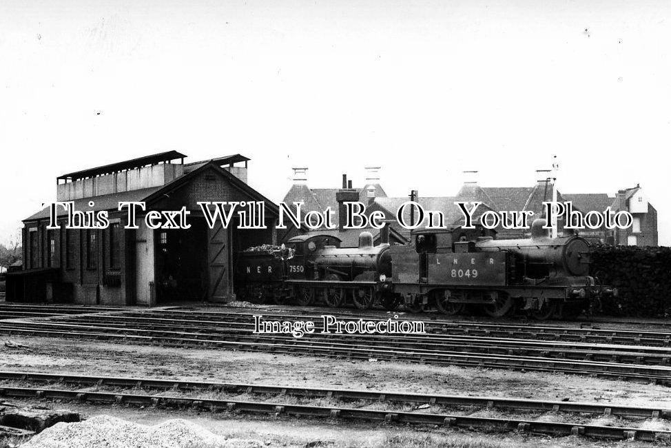 NF 543 - Engine Shed, Dereham Railway Station, Norfolk c1937
