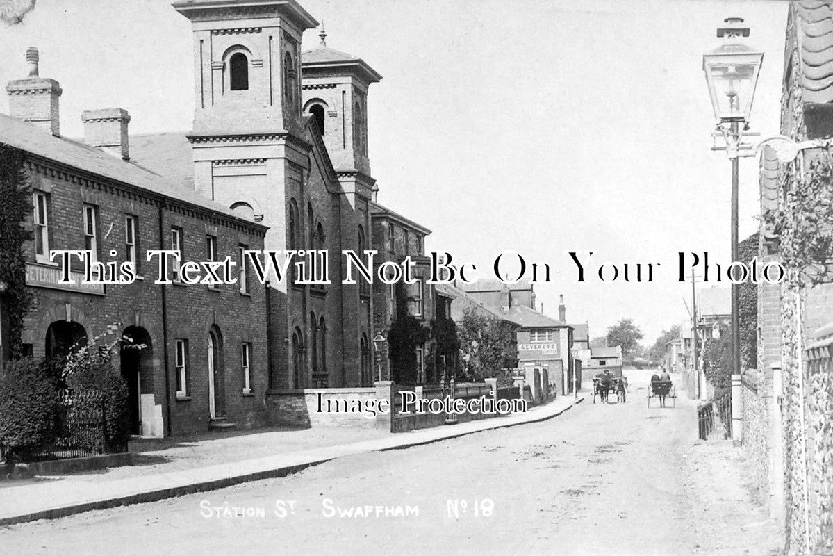 NF 552 - Veterinary Infirmary, Station Street, Swaffham, Norfolk c1918