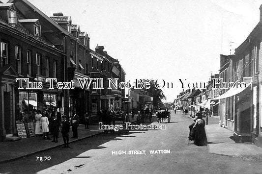 NF 558 - High Street, Watton, Norfolk c1922