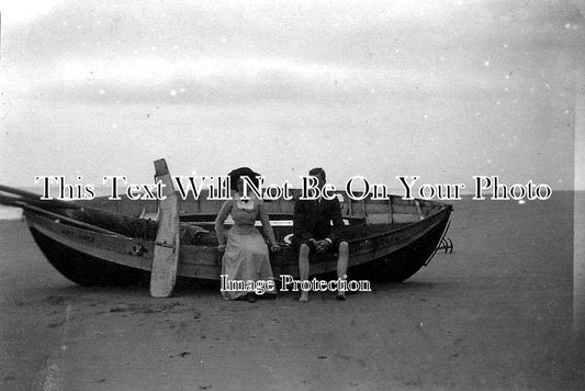 NF 56 - Trimingham Shrimper Fishing Boat, Mundesley, Norfolk c1910
