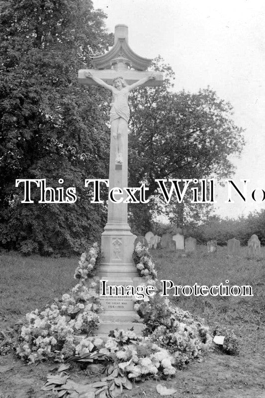 NF 566 - Shelton & Hardwick WW1 War Memorial, Norfolk c1920