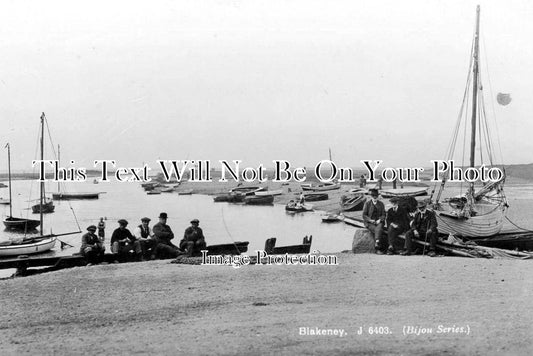 NF 587 - Fisherman On The Quay Side, Blakeney, Norfolk
