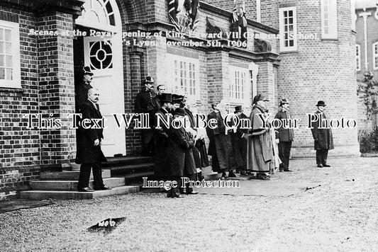 NF 609 - Royal Opening, King Edward VII Grammar School, Kings Lynn, Norfolk c1906