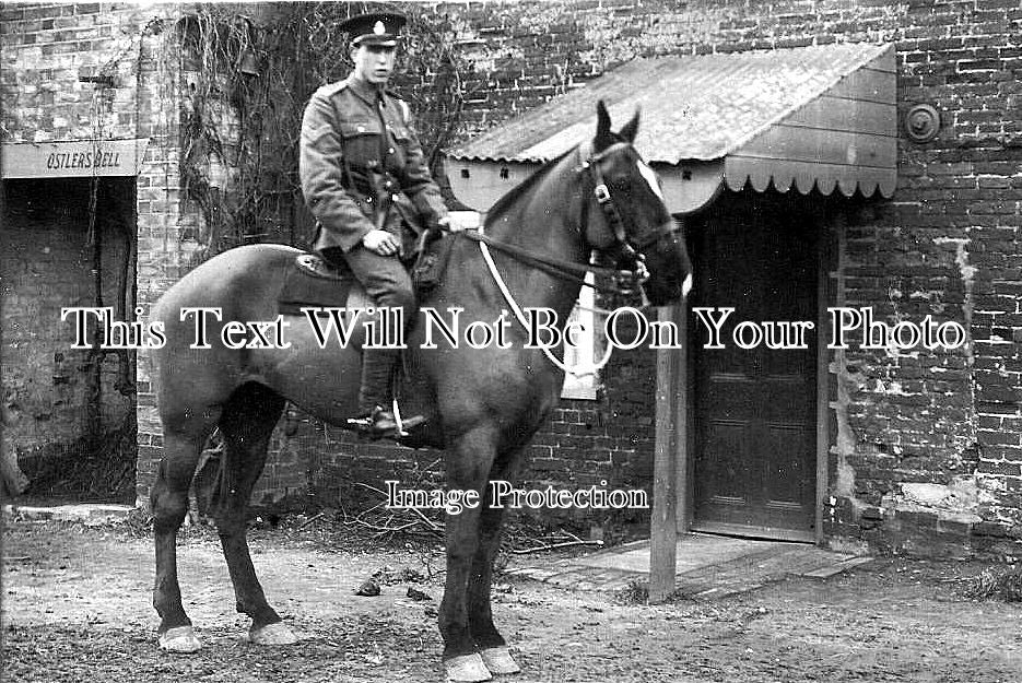 NF 637 -Soldier At Bell Inn, St Olaves, Norfolk