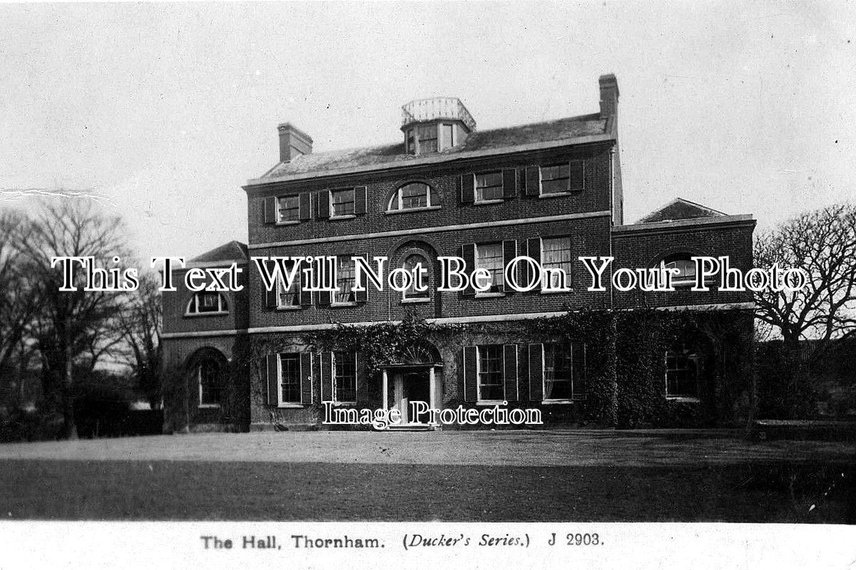 NF 644 - The Hall, Thornham, Norfolk c1919