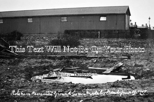 NF 648 - Bomb Damage Near Kings Lynn Railway Station, Norfolk WW1 1915