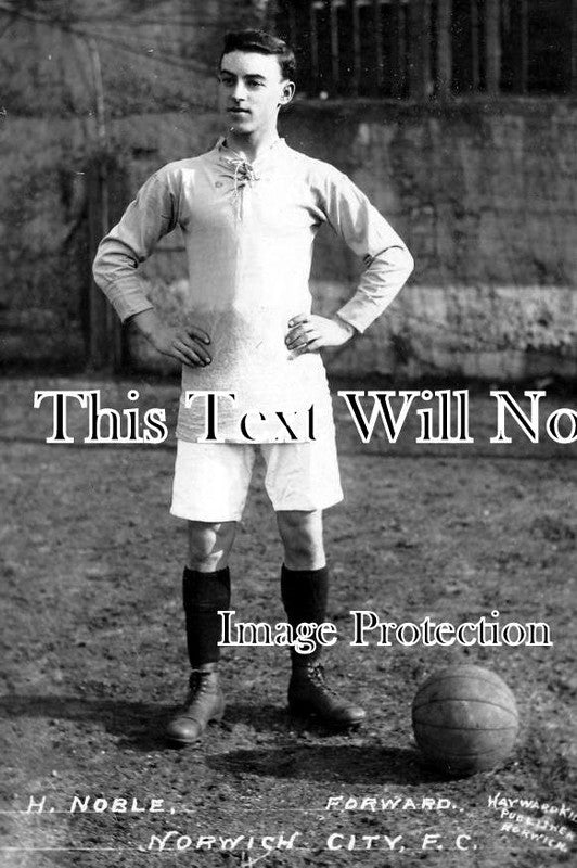 NF 666 - H Noble, Norwich City Football Club, Nest Ground, Norfolk c1920