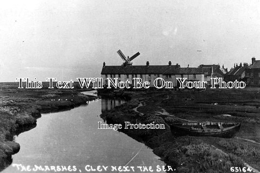 NF 682 - The Marshes, Cley Next The Sea, Norfolk c1919