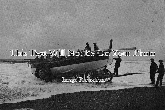 NF 687 - Launching The Lifeboat, Cromer, Norfolk