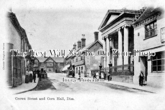 NF 689 - Corn Hall, Crown Street, Diss, Norfolk c1905
